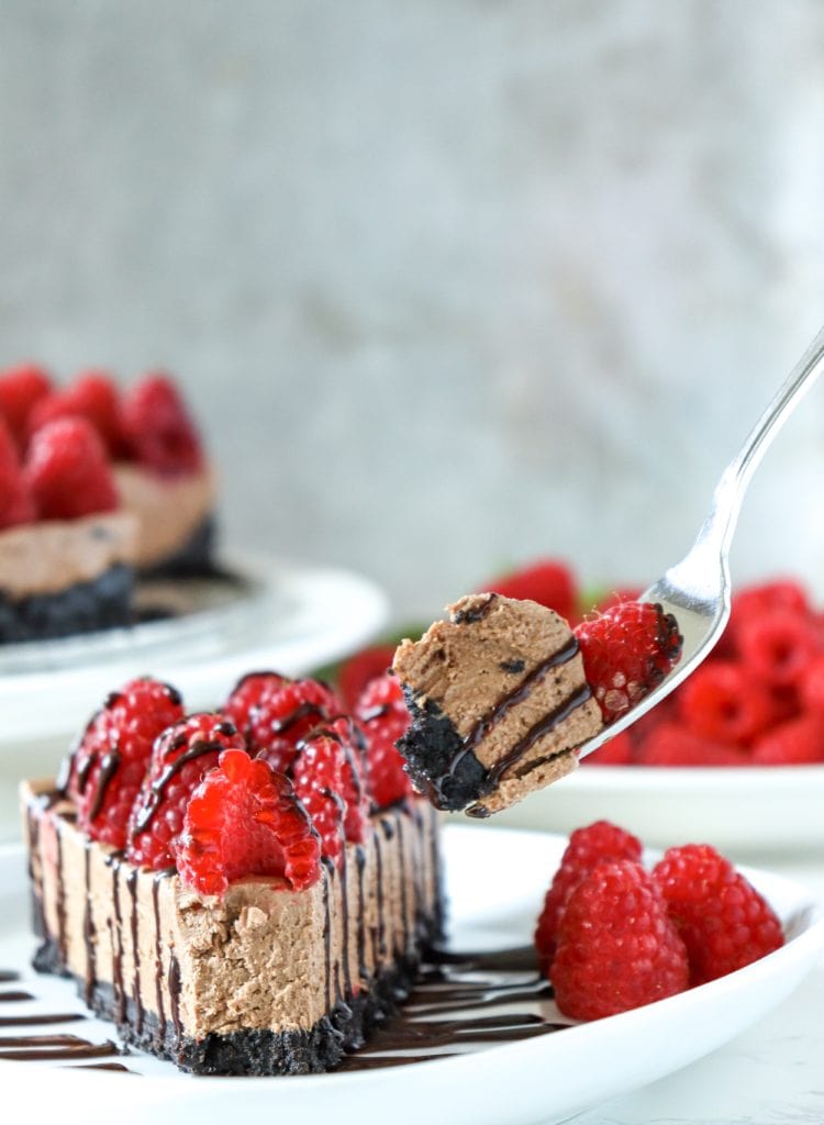 Chocolate Raspberry Cheesecake 