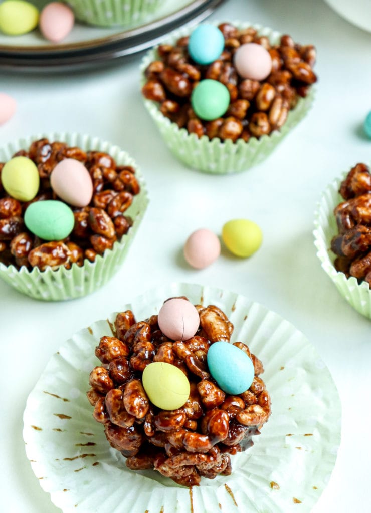 Puffed Wheat Cookie Nests