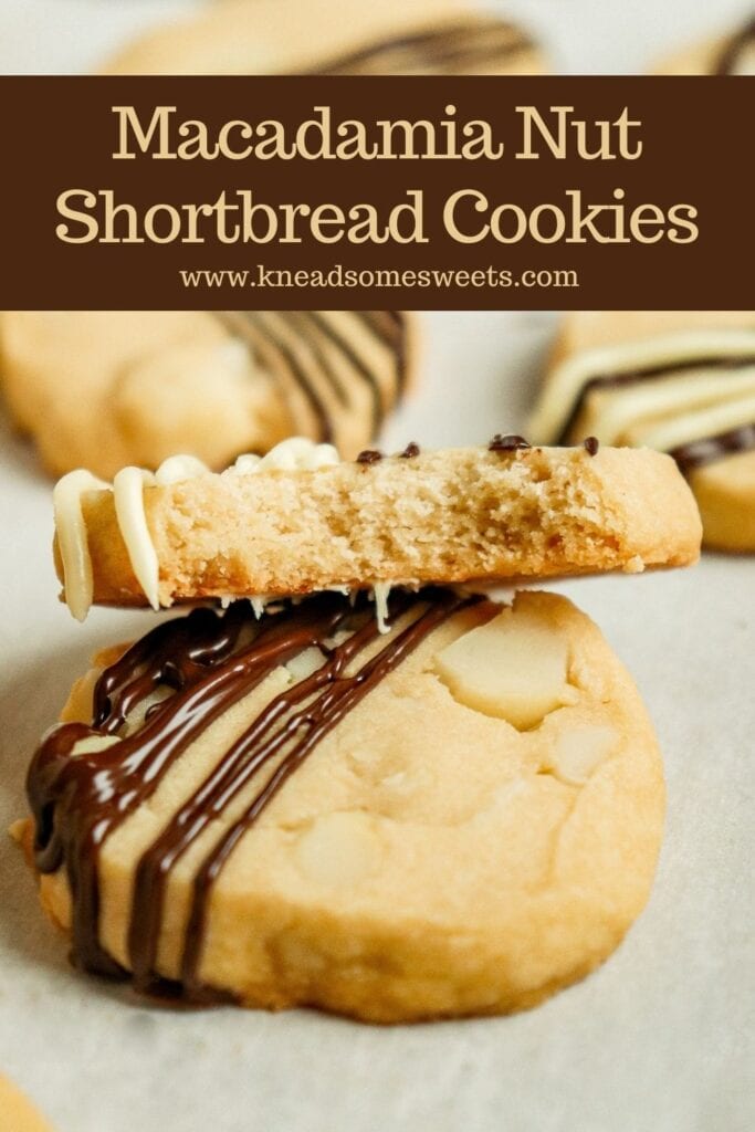 two shortbread cookies stacked
